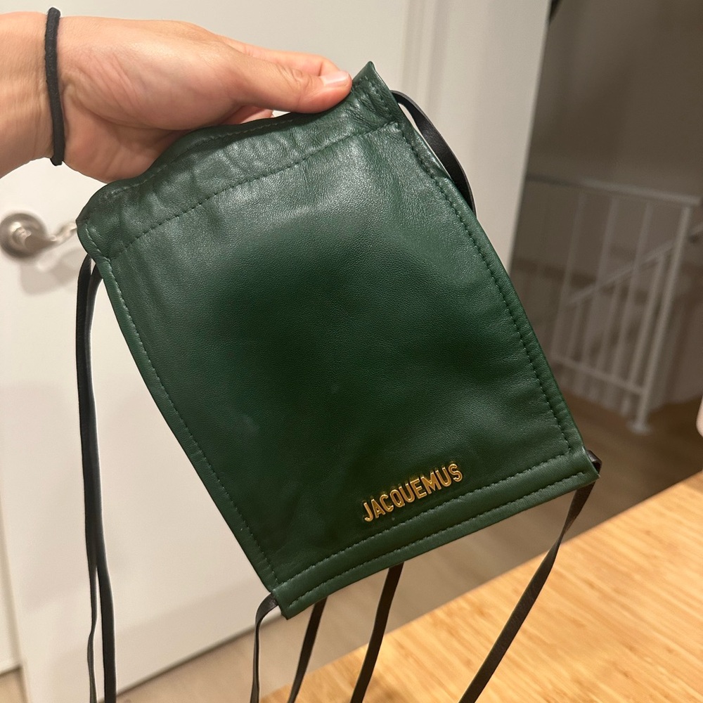 Jacquemus Green Leather Crossbody Bag